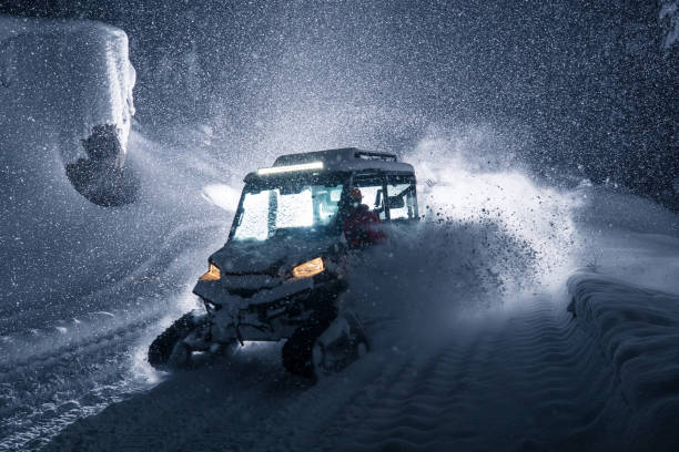 istock UTV with tracks in powder snow 1080675664