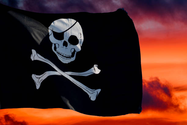 istock waving pirate flag jolly roger 1080685654