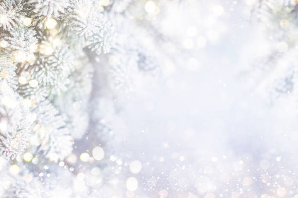 istock Holiday background with christmas tree 1080691262