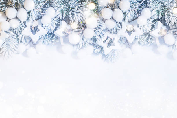 istock Holiday background with christmas tree 1080691482