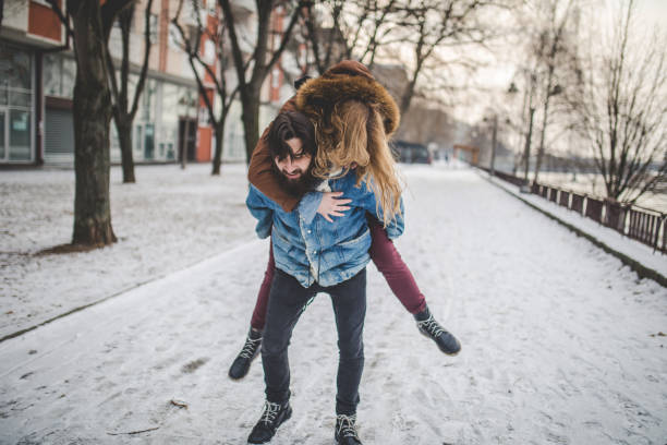 istock Couple sharing love in city 1080702604