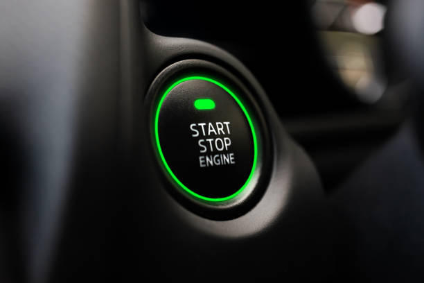 pulsanti start e stop - beginnings car engine ignition foto e immagini stock