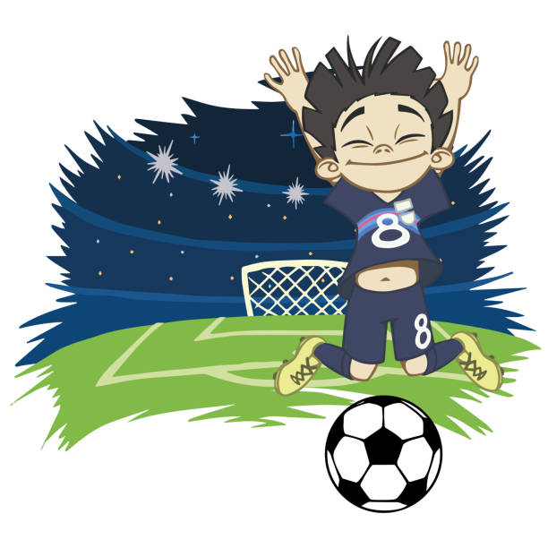 149 Cartoon Of A Japanese Soccer Stock Photos, Pictures & Royalty-Free  Images - iStock