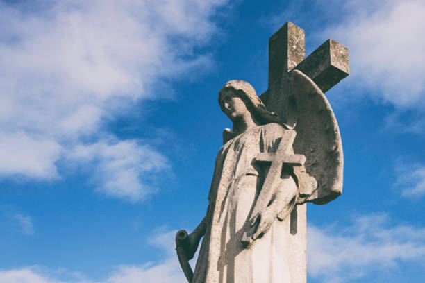 istock Stone Angel In London Cemetery 1080729472
