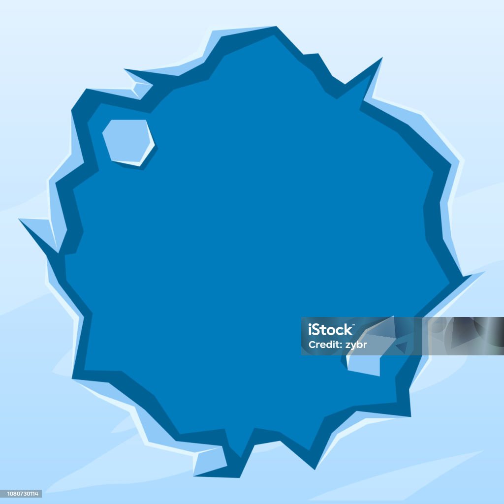 Round Frame Ice Round Ice Frame Stock Illustration - Download Image Now - Abstract ...