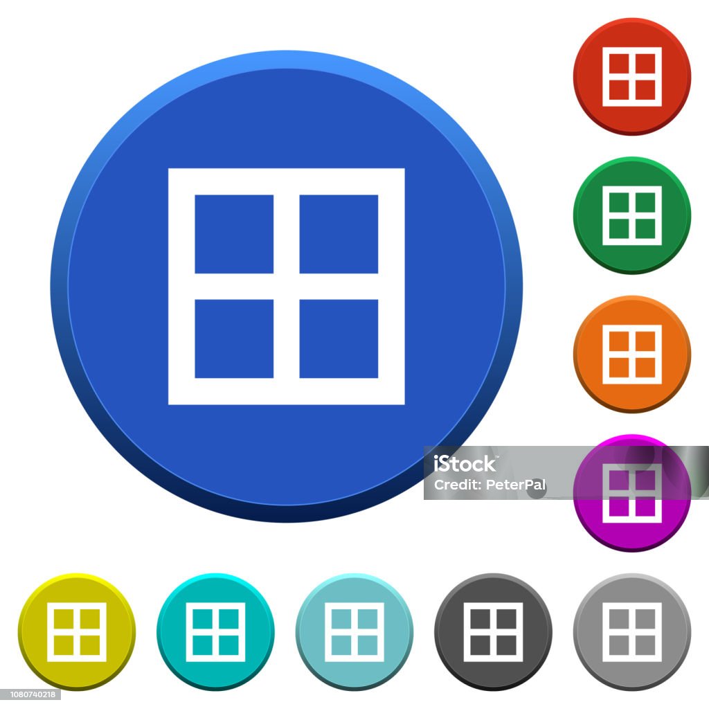Bevel Buttons All Borders Beveled Buttons Stock Illustration - Download Image Now ...