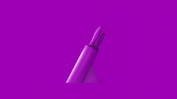 istock Purple Knife Block 1080743760