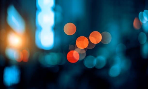 istock Bokeh light pattern in the city, defocused 1080749046