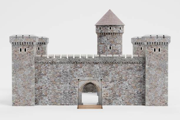 istock Realistic 3D Render of Medieval Castle 1080758928