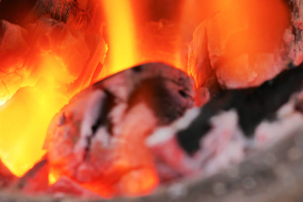 istock Background flame heat of fire burning coals 1080760824