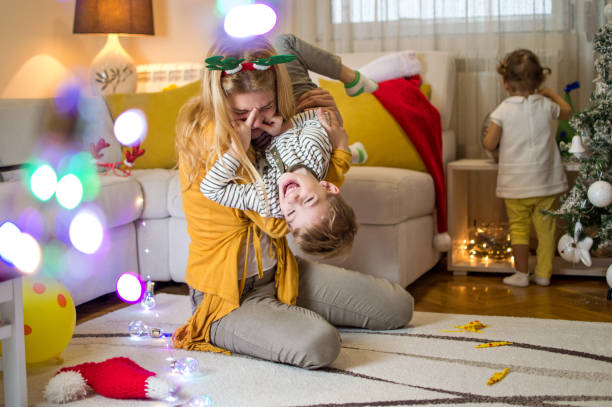 istock Christmas games with my mother 1080761316