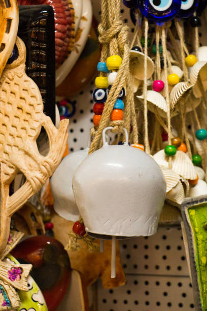 istock Antique old style retro metal bell 1080764638