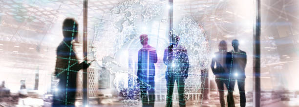 istock 3D earth hologram, Globe, WWW, Global Business and Telecommunication. 1080769702