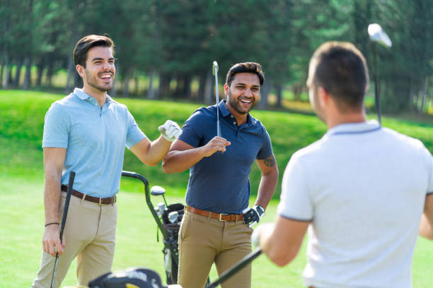 istock Friends Playing Golf on a Beautiful Sunny Day 1080770374
