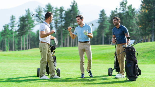 istock Friends Playing Golf on a Beautiful Sunny Day 1080770382
