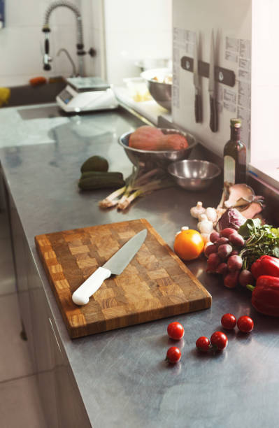 istock Cooking ingredients for salad and kitchen utensils 1080772098