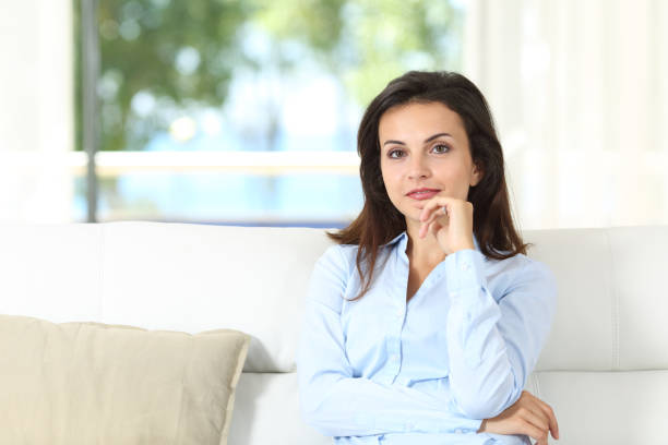 istock Smiley confident housewife looking at camera 1080775196