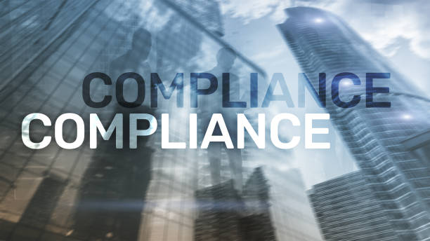 istock Compliance diagram with icons. Business concept on abstract background. 1080776492