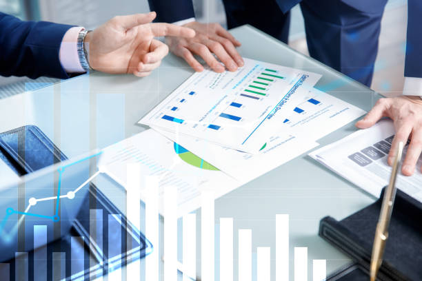 istock Financial growth graph. Sales increase, marketing strategy concept. 1080778782
