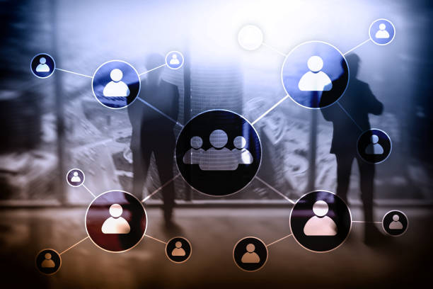 istock HR - Human resources management concept on blurred business center background. 1080778828