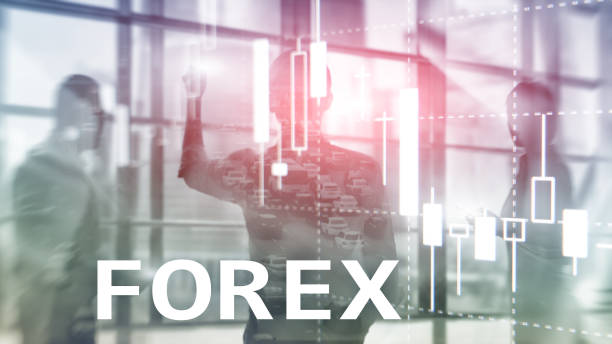 istock Forex trading, financial candle chart and graphs on blurred business center background. 1080780562