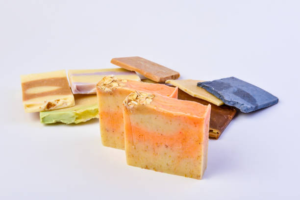 istock Oat soap. Hand made soaps. Organic soaps. 1080799148