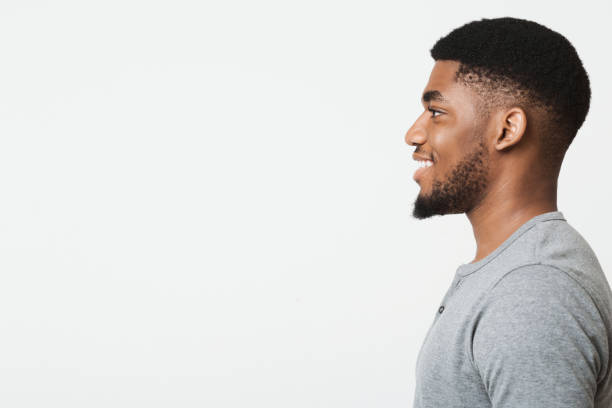 istock Happy smiling young african-american man profile portrait 1080802154