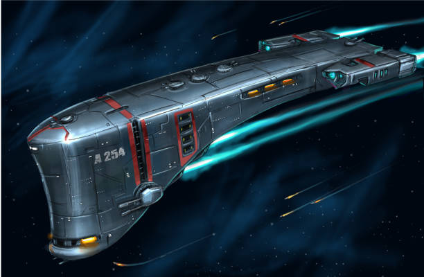 istock Concept Art Painting of Space Ship 1080820306