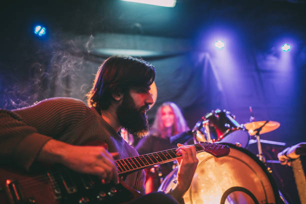 istock Band of two people performing 1080831718