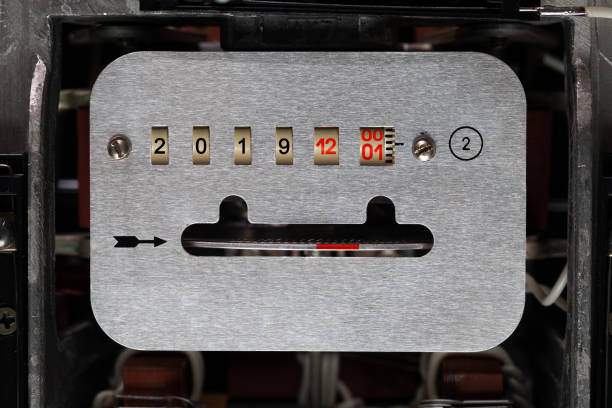 istock Electric meter and New Year 1080838750