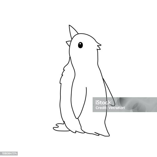 Vector Cartoon Animal Clip Art Stock Illustration - Download Image Now - Doodle, Penguin, Abstract