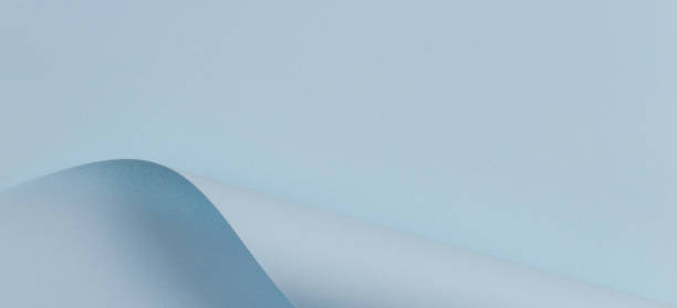 istock Abstract geometric shape light blue color paper background 1080857312