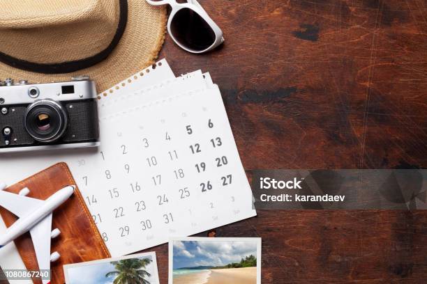 Concepto De Vacaciones Viajes Foto de stock y más banco de imágenes de Vacaciones - Viaje - Vacaciones - Viaje, Calendario, Viajes