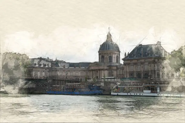 Photo of Institut de France painting
