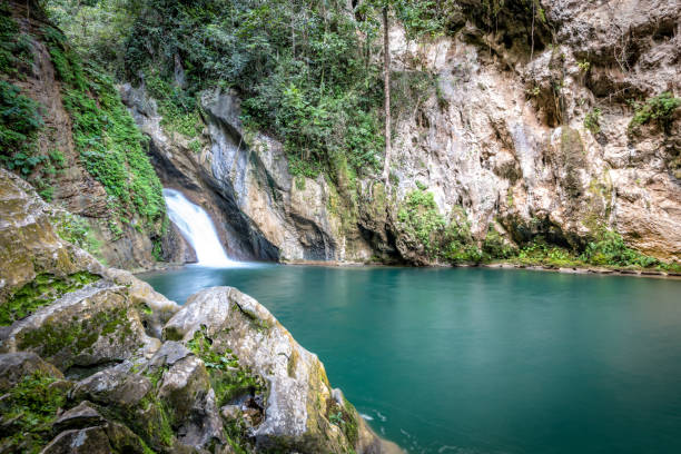 istock Topes de Collantes waterfall and idyllic lake in Cuba 1080875260
