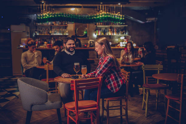 istock Group of friends in bar 1080875728