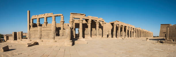 istock Panorama of large columns at an ancient egyptian temple 1080878288