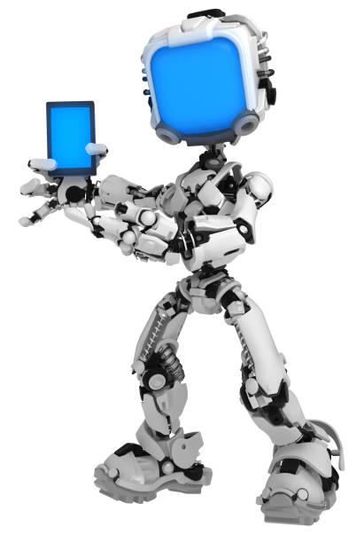 istock Live Screen Robot, Phone Show 1080913722