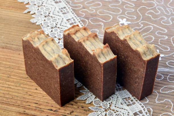 istock Ginger and honey soaps. Hand made soaps. Organic soaps. Herbal soaps. 1080932392