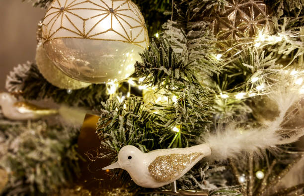 istock Christmas tree glass bird ornament 1080935916