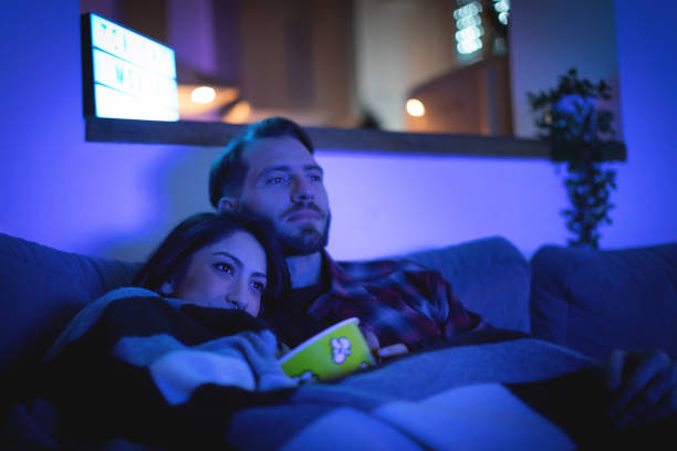 istock Home movie tonight 1080942376
