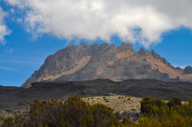 Mawenzi peak. A view of Mawenzi peak on Mount Kilimanjaro, Tanzania. mawenzi stock pictures, royalty-free photos & images