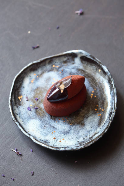 istock Contemporary Chocolate Violet Mousse Mini Cake 1080948960