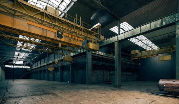 istock 3d factory interior, industrial facility 1080950328