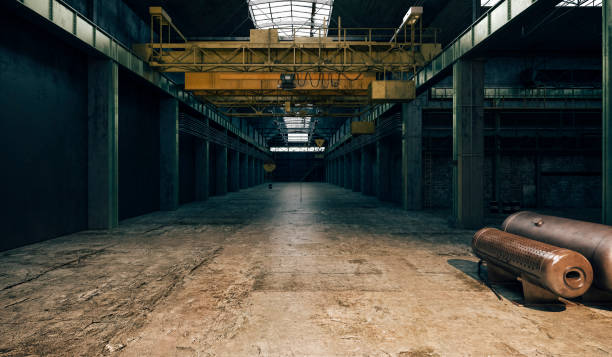 istock 3d factory interior, industrial facility 1080950644