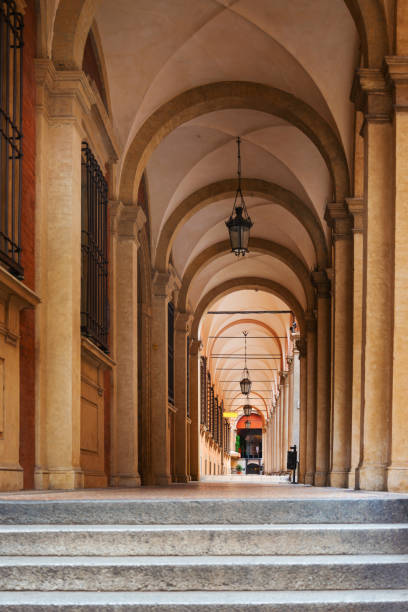 istock Bologna traditional typical street arcade 1080965626