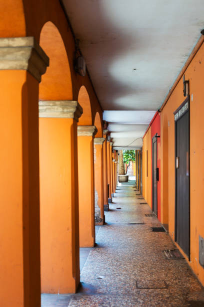 istock Bologna traditional typical street arcade 1080965644
