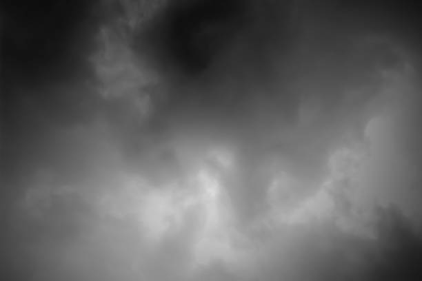 istock Background Cloudy sky on the black and white tone color 1080972634