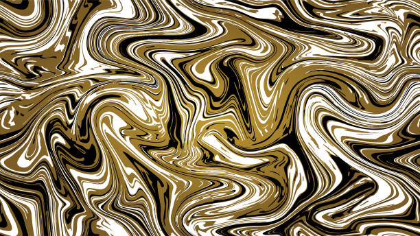 istock Marble gold texture seamless background. Abstract golden black and white luxury pattern. Liquid fluid marbling flow effect for cover, fabric, textile, wrapping or print. Seamless pattern, background. 1080978536