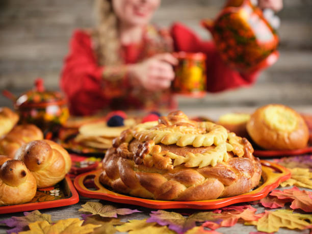 istock Traditional Russian Karavai Holiday Bread 1080980270